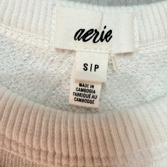 Aerie White Tank Top Crop Top Sleeveless Casual Basic Women's Small - Picture 2 of 10